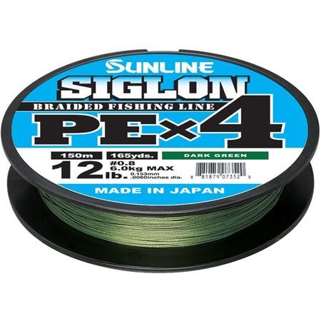 Πλεκτή Πετονιά Sunline Siglon Braid Pe 4X Σκούρο Πράσινο