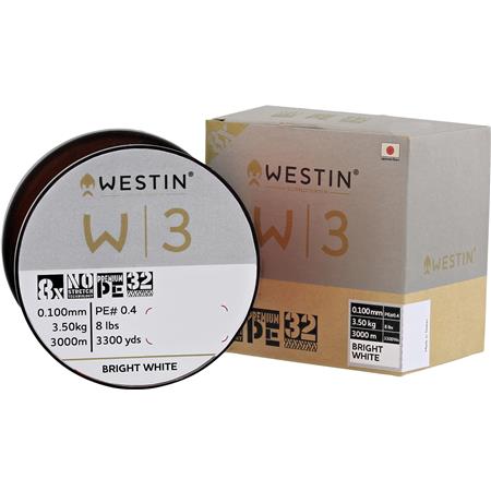 Πλεκτή Πετονιά Westin W3 8-Braid Λαμπερό Λευκό