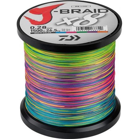 Πλεξίδα Daiwa J Braid X 8 Πολύχρωμη - 1500M