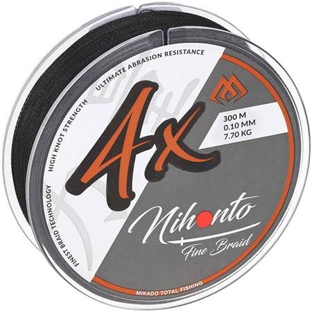 Πλεξίδα Mikado Nihonto Fine Braid - Μαύρο - 300M