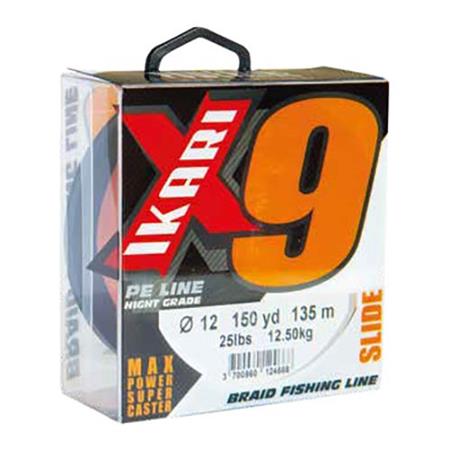Πλεξίδα Powerline Ikari X9 Πορτοκαλί - 135M
