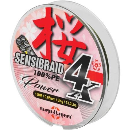 Πλεξίδα Sakura Sensibraid 4 Πράσινο - 150M