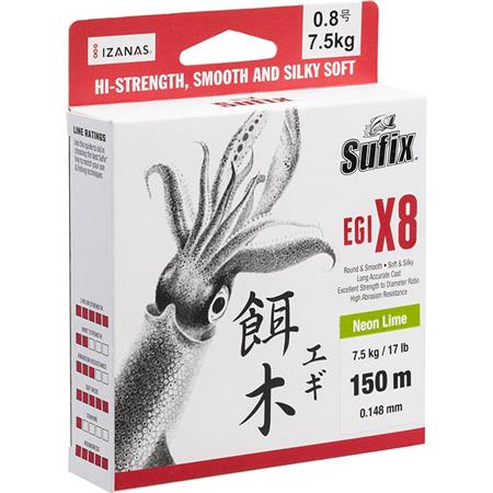 Πλεξίδα Sufix Egi X8 - 150M
