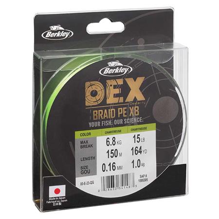 Πλεξούδα Berkley Dex Braid X8 Chartreuse - 150M
