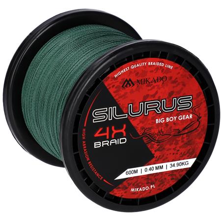 Πλεξούδα Mikado Silurus 4 X Braid - Πράσινο - 600M