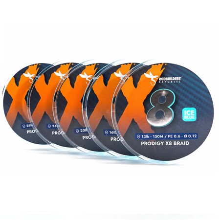 ΠΛΕΞΟΎΔΑ RODBUILDERS REPUBLIC PRODIGY X8 BRAID - ΧΑΚΊ - 1000M