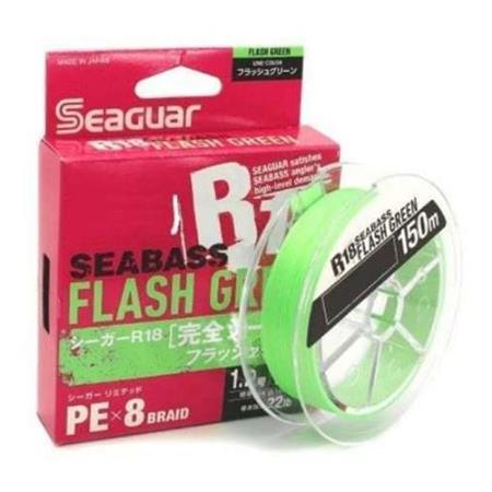 Πλεξούδα Seaguar R-18 Seabass Φθορίζον Πράσινο - 150M