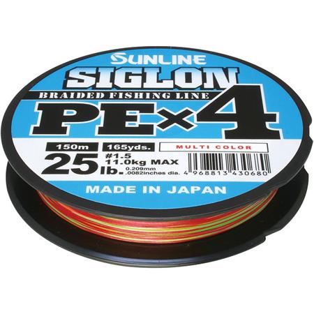 Πλεξούδα Sunline Siglon Braid Pe 4X Πολύχρωμη - 150M
