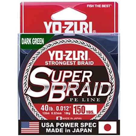Πλεξούδα Yo-Zuri Super Braid Πράσινο - 137M