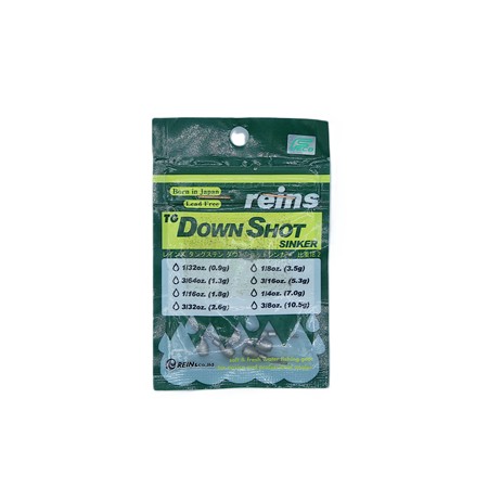 Plomb Carnassier Reins Tg Down Shot Sinker - Pack -  1.3G