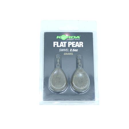 Plomb Korda Flat Pear Swivel - Gravel 71G