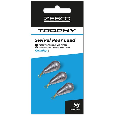 Plomb Zebco Trophy Swivel Pear Leads