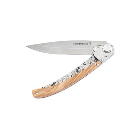 POCKET KNIFE LE COQ FRANÇAIS CHÊNE