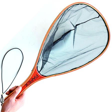 Podbierak Rakietowy Pafex No Kill Drewno Siatka Bezwęzłowa