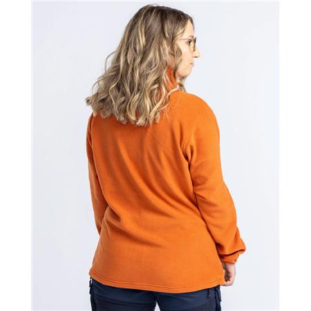 POLAIRE FEMME PINEWOOD FINNVEDEN FLEECE - BURNED ORANGE