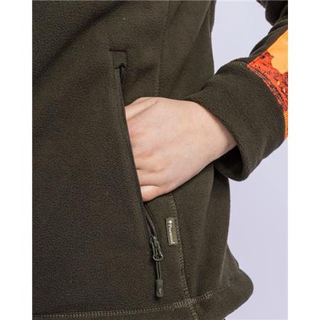 POLAIRE FEMME PINEWOOD SMÅLAND HUNTERS CAMOU FLEECE - MARRON/STRATA BLAZE