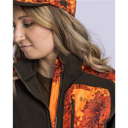 POLAIRE FEMME PINEWOOD SMÅLAND HUNTERS CAMOU FLEECE - MARRON/STRATA BLAZE