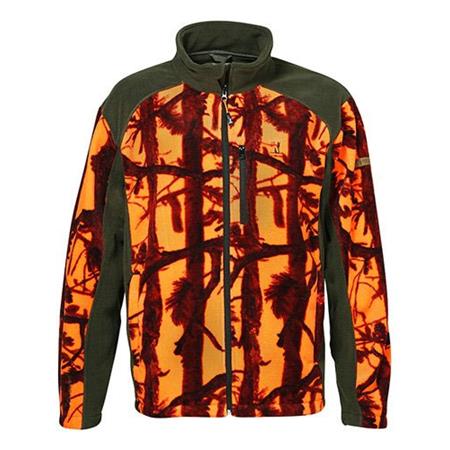 Polaire Homme Percussion Chasse - Ds Orange