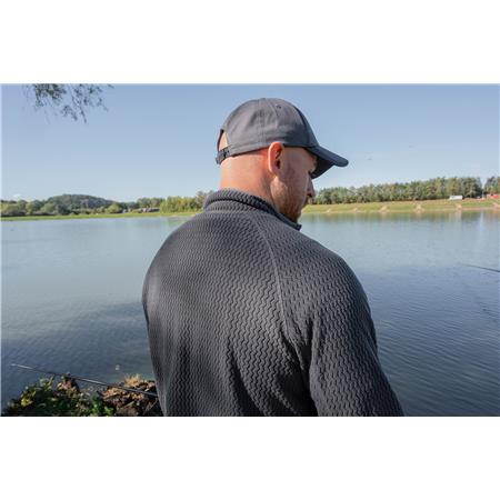 POLAIRE HOMME PRESTON INNOVATIONS CORE COLLECTION ZIG ZAG FLEECE - GRIS