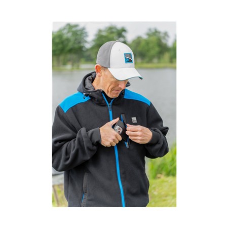 POLAIRE HOMME PRESTON INNOVATIONS WINDPROOF FLEECE JACKET - NOIR