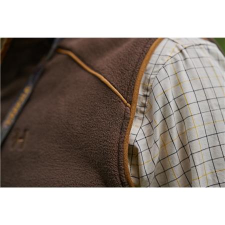 POLAIRE SANS MANCHE HOMME HARKILA SANDHEM 200 - DEMITASSE BROWN