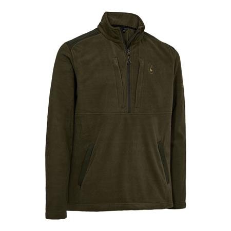 Polar De Mangas Largas Para Hombre Deerhunter Climate ½-Zip Technology - Hunter Green