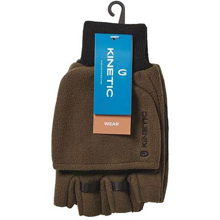 POLAR FLEECE MITTENS - ARMY GREEN KINETIC WIND STOP POLAIRE - ARMY GREEN