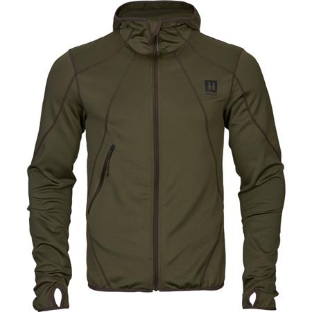 Polar Hombre Harkila Deer Stalker Full-Zip Fleece Hoodie - Willow Green