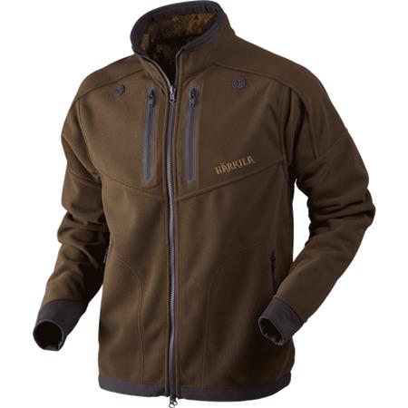 POLAR HOMBRE HARKILA REVERSIBLE LYNX FLEECE - VERT/FOREST GREEN