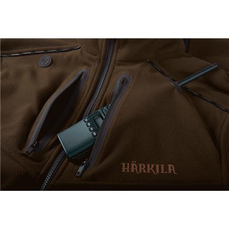 POLAR HOMBRE HARKILA REVERSIBLE LYNX FLEECE - VERT/FOREST GREEN