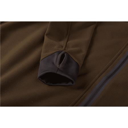 POLAR HOMBRE HARKILA REVERSIBLE LYNX FLEECE - VERT/FOREST GREEN