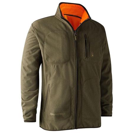 Polar Hombre Reversible - Kaki/Naranja Deerhunter Gamekeeper Bonded Fleece Révérsible - Kaki/Orange