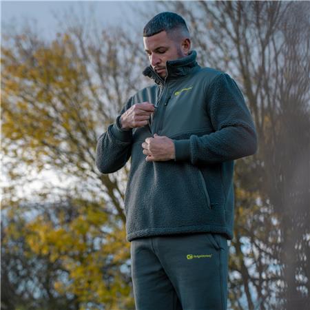 POLAR HOMBRE - VERDE RIDGE MONKEY APEAREL THERMAPRO SHERPA FLEECE - GREEN