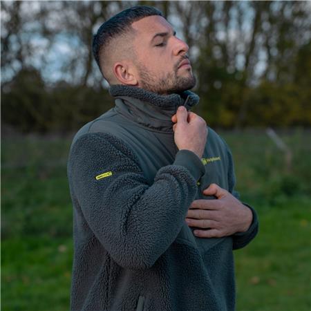 POLAR HOMBRE - VERDE RIDGE MONKEY APEAREL THERMAPRO SHERPA FLEECE - GREEN