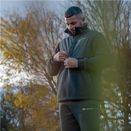 POLAR HOMEM - GREEN RIDGE MONKEY APEAREL THERMAPRO SHERPA FLEECE - GREEN