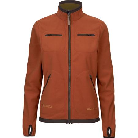 POLAR MULHER HARKILA KAMKO FLEECE - DARK OLIVE/ARABIAN SPICE