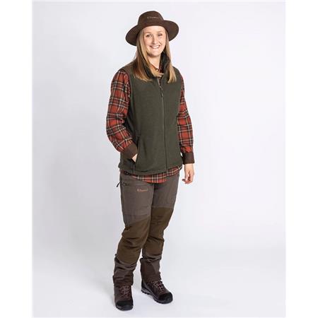 POLAR SEM MANGA PARA MULHER PINEWOOD SMÅLAND FOREST FLEECE W