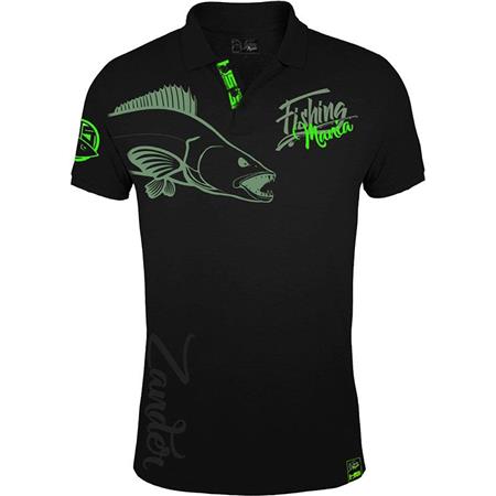 Polo Hombre Hot Spot Design Fishing Mania Zander - Noir