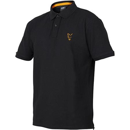 POLO HOMME MANCHES COURTES FOX COLLECTION BLACK/ORANGE