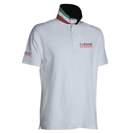 POLO KORTE MOUWEN MANNEN FOSSARI - BLANC