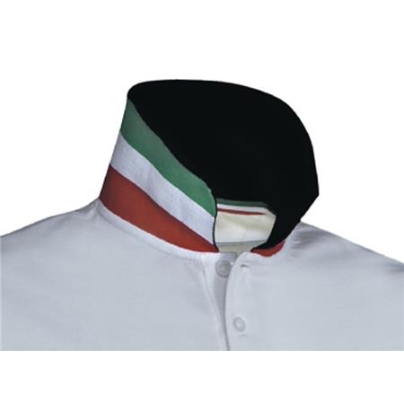 POLO KORTE MOUWEN MANNEN FOSSARI - BLANC