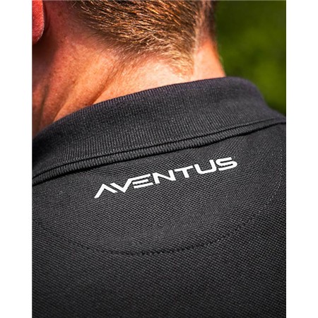 POLO KURZARM HERREN GURU AVENTUS - SCHWARZ