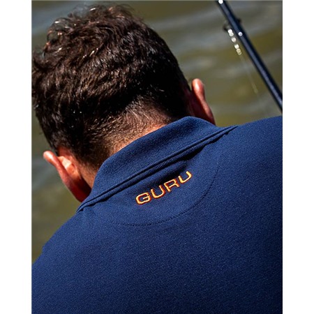 POLO MANICHE CORTE UOMO GURU - BLU MARINO