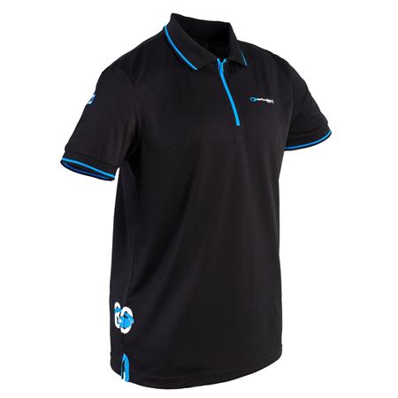 Polo Męskie Garbolino 80'S Series Oddychający - Czarny