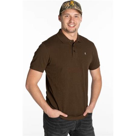 POLO-SHIRT MAN BROWNING ULTRA 78 BROWN