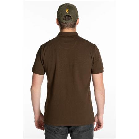 POLO-SHIRT MAN BROWNING ULTRA 78 BROWN