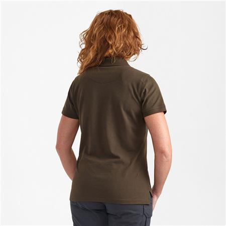 POLO SHIRT MANICHE CORTE DONNA - VERDE DEERHUNTER LADY HARRIET - VERT