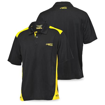 POLO SHIRT UOMO TUBERTINI FLAG DRY - NERO/GIALLO