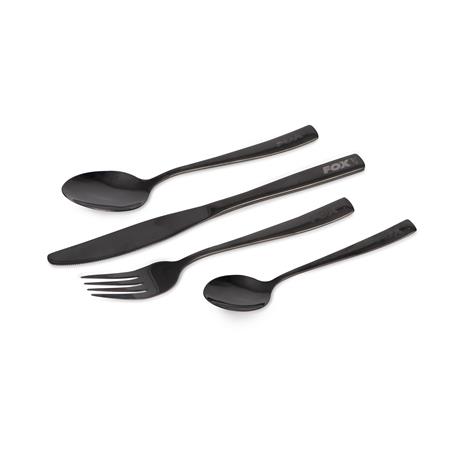 POSATE FOX COOKWARE BLACK STAINLESS CUTLERY SET