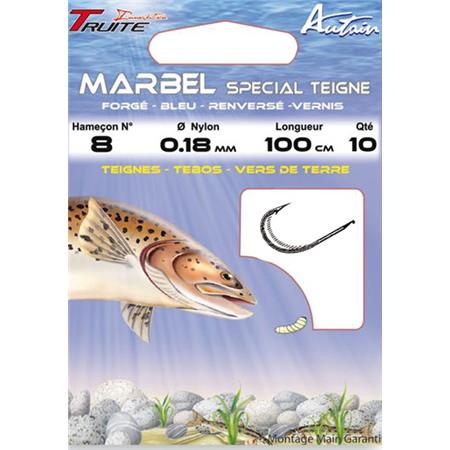 Pre-Rigged Hook Autain Marbel Bleus Renv Teigne